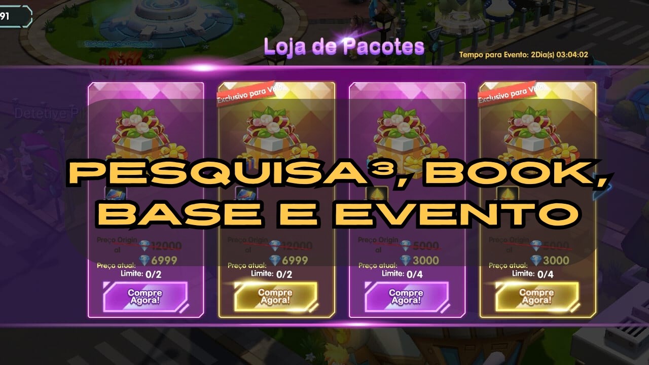 Pesquisa³, Book, Base e Evento | Pocket Contest