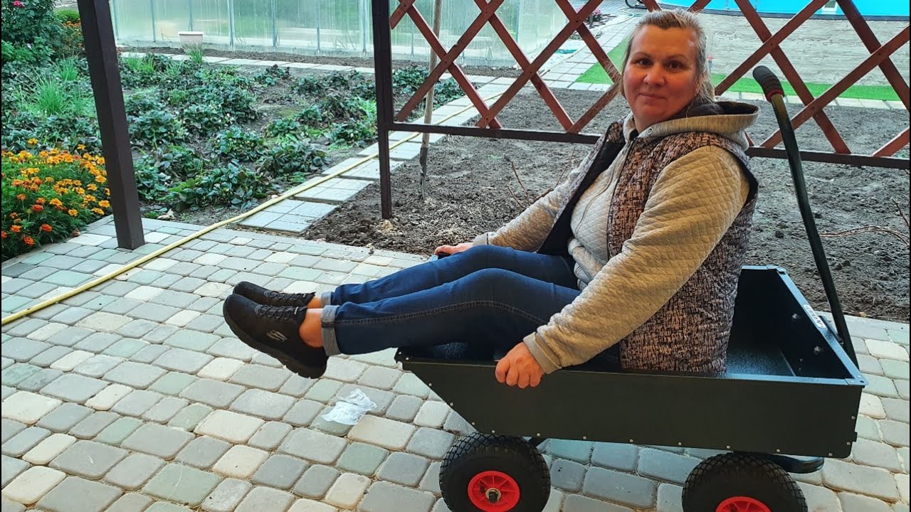 У меня появилась садовая тачка Unikit, старую на мусорку! - YouTube