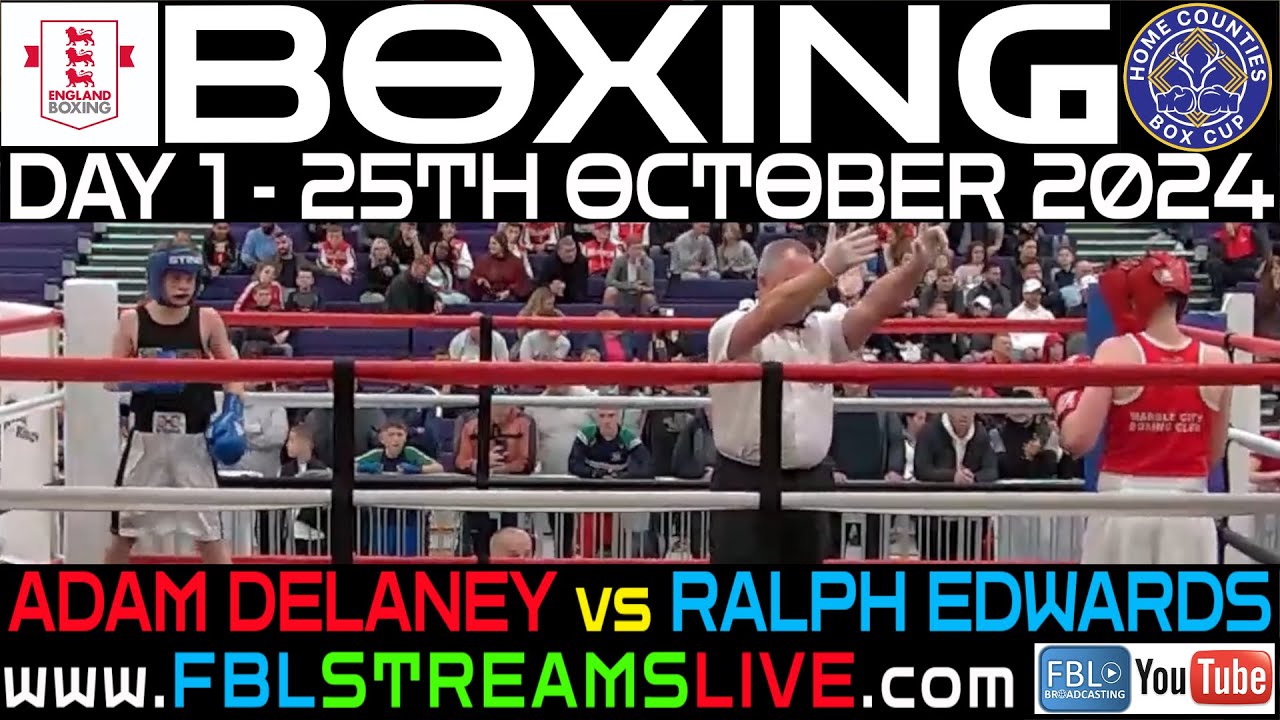 Адам Делани против Ральфа Эдвардса. Кубок Home Counties Box Cup 2024. День 1. Ринг B. Бой 25.10.2...