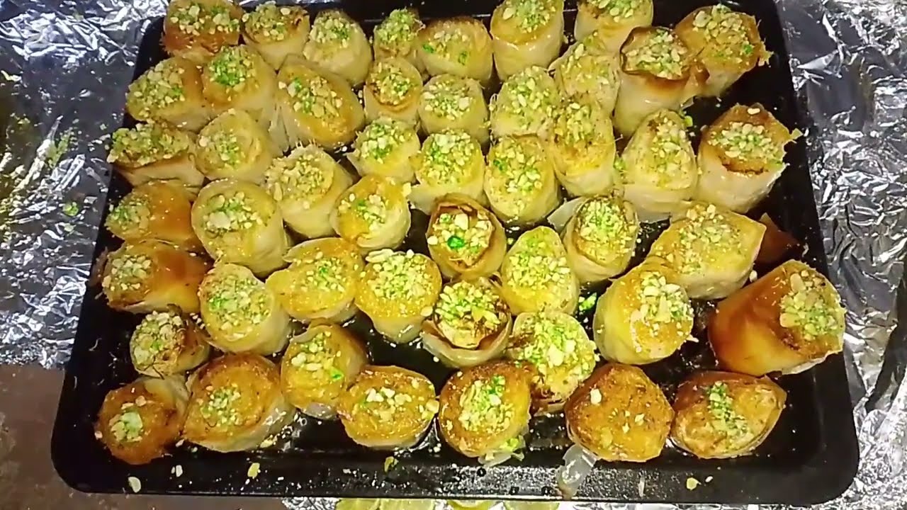 احلي مكس جلاش بلكنافه لوز العنب 😋 بطريقة بسيطة يدوب في البوق🤗👍