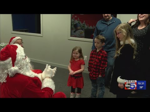 Santa visits Iowa