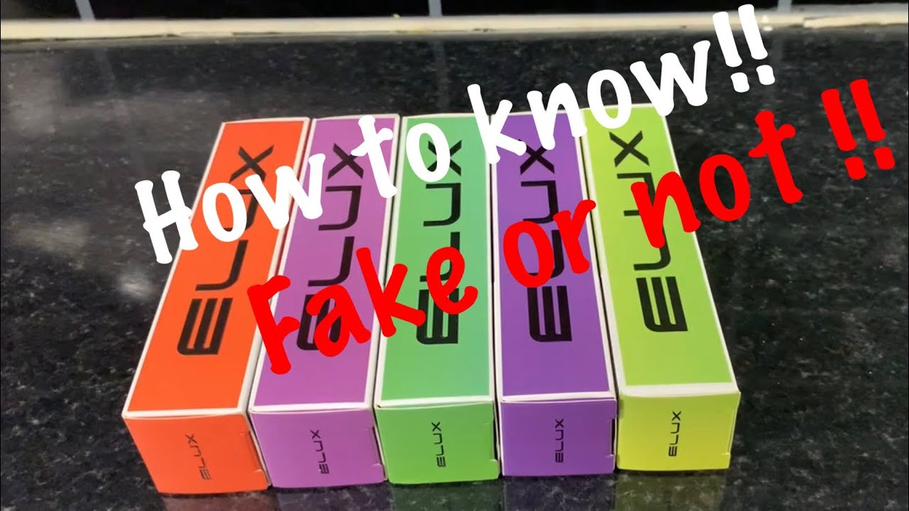 Elux legend disposable vape!! How to know it’s fake or not??Easy to find!! @Cloudwingsuk