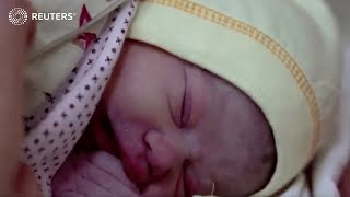 Newborn brings hope to Ukraine's war-torn Mykolaiv