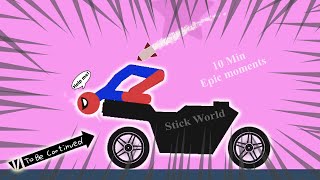 10 Min Best falls | Stickman Dismounting funny and epic moments | Like a boss compilation #504 screenshot 5