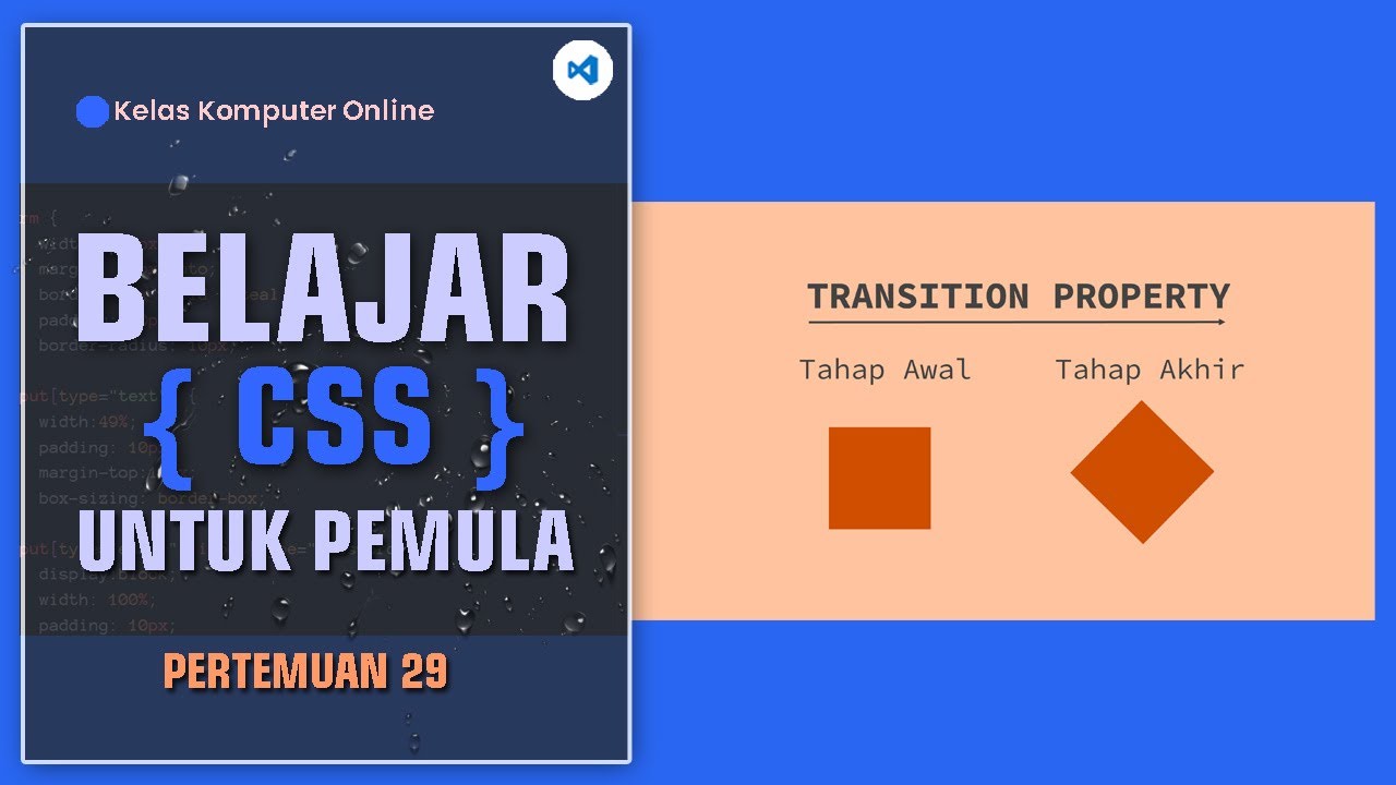 Belajar HTML Dan CSS Dari Nol Untuk Pemula | Property Transition Pada ...