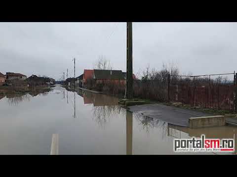 Inundații în cartierul Curtuiuș din Satu Mare - 10.02.2021