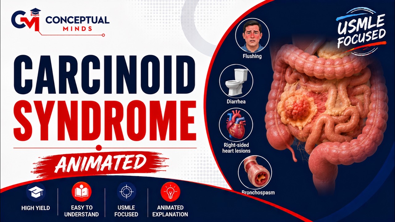 Carcinoid Syndrome Animation: Pathophysiology, Clinical manifestations ...