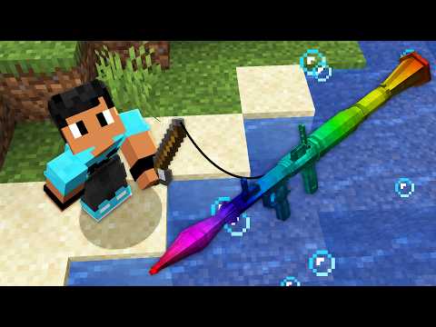 Minecraft but I Can FISH LEGENDARY WEAPONS!