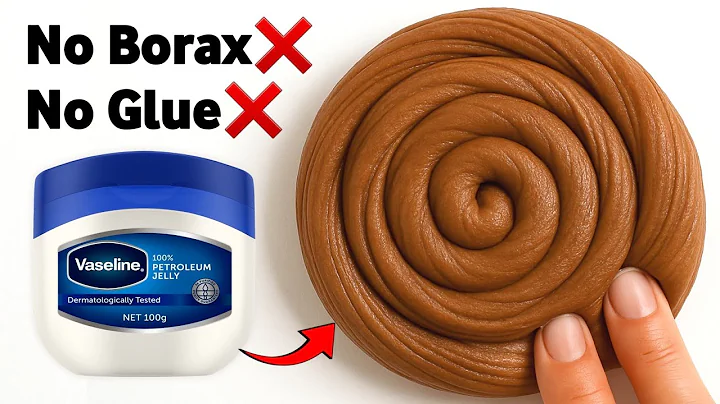 How to make Slime without Glue or Borax | No Glue No Borax Vaseline & Coffee at home [ASMR]