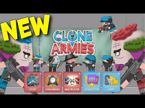 Видео: Крутые хэллоуинские скины и новый режим! Clone Armies Tactical Army Game! 2d games