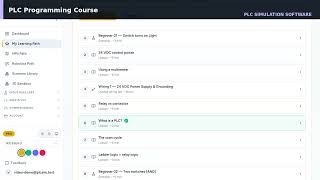 PLC Programming Course — Real Browser Demo