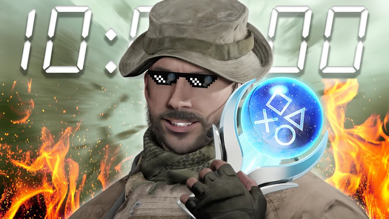 Can I PLATINUM COD 4 In 10 HOURS - YouTube