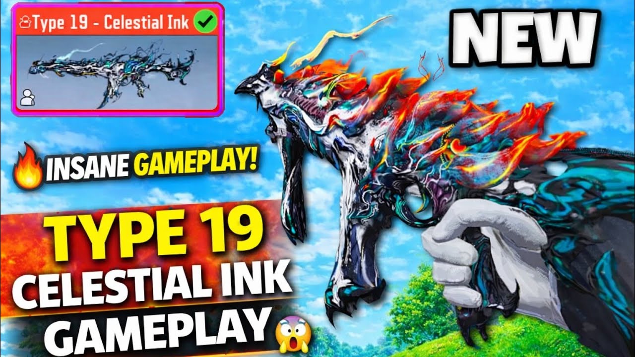 🔥 Type 19 Celestial Ink Gameplay 🎯 | New CODM Gun Test & First Look 😱