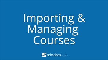 Importing and Managing Courses - LMS Tools