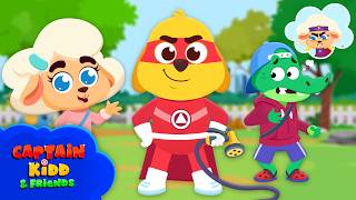 Captain Kidd VS Sherry The Sheep | Super Hero Cartoon | Kiddopia