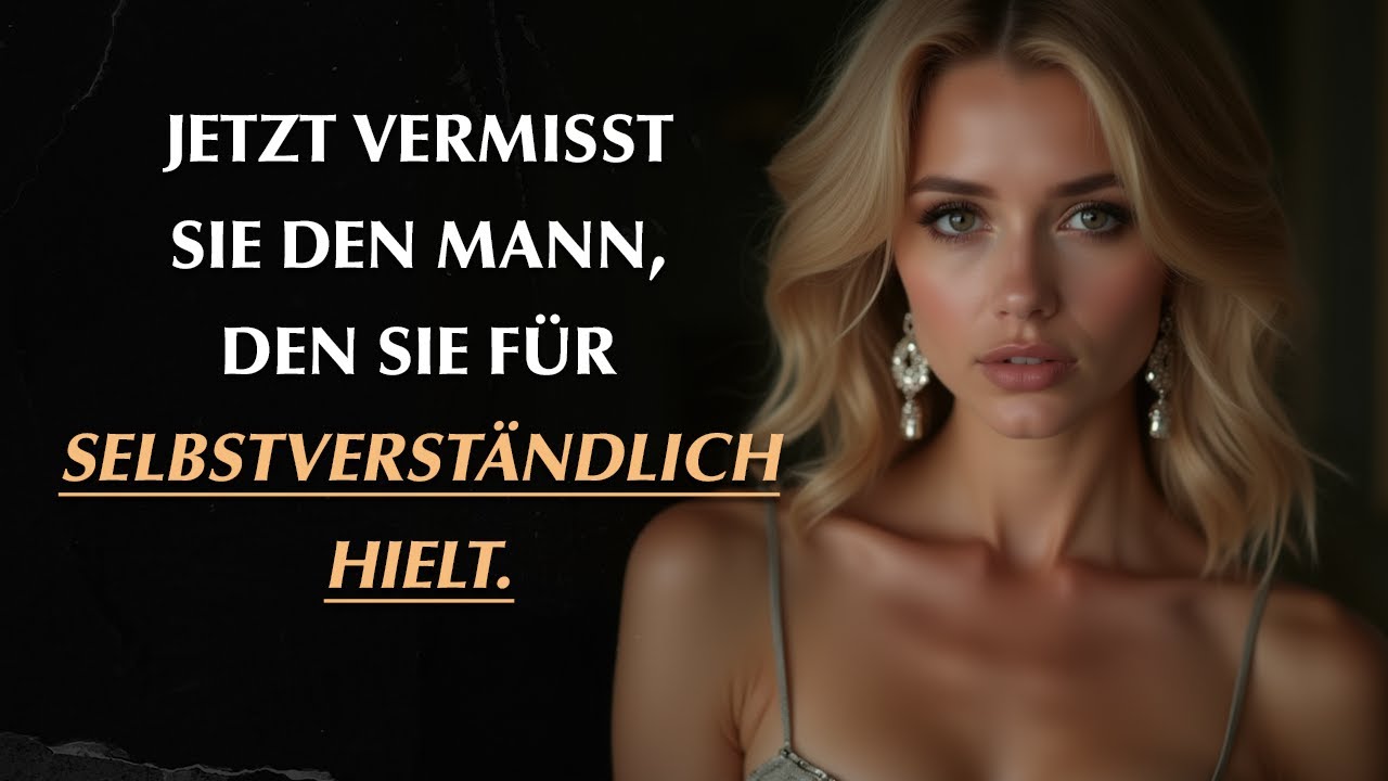 Wie sie anfängt, den Mann zu vermissen, den sie für selbstverständlich hielt | Stoizismus