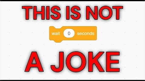 the SECRET USE of the "wait 0 seconds" block in scratch?!