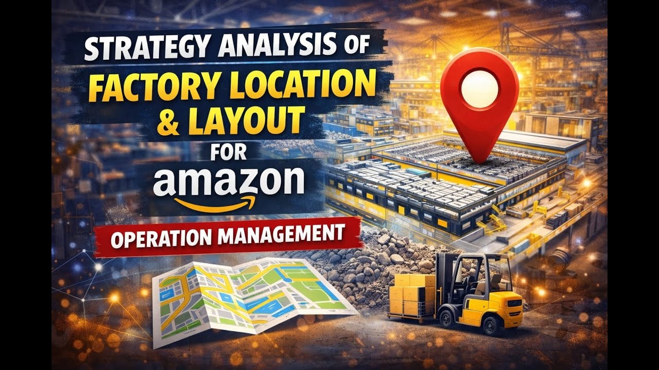 Strategic Analysis of Facility Location & Layout Amazon com Inc  Operation Management Presentation