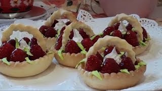 طورطات بشكل جديد و راقي للمناسبات tartes aux framboises