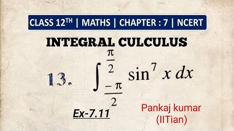 Ex-7.11 Q13 NCERT solutions of integrals Class-12th maths