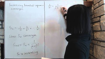 Advanced Calculus 1 62 increasing bounded Sequences examples