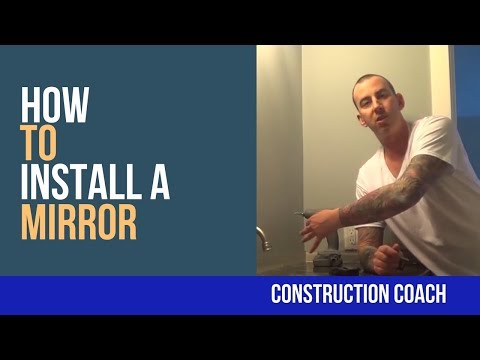 How to Install a Mirror - DIY Bathrooms