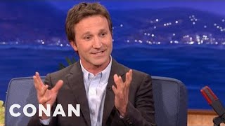 Breckin Meyer Isn't The Safest Motorcycle Rider | CONAN on TBS