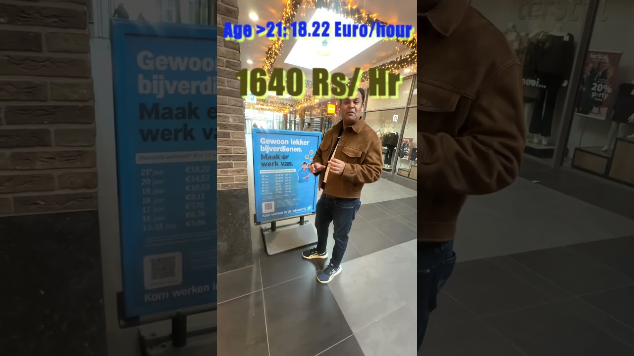 Grocery Store Jobs in Netherlands | Salary - 1650 Rupees per Hour