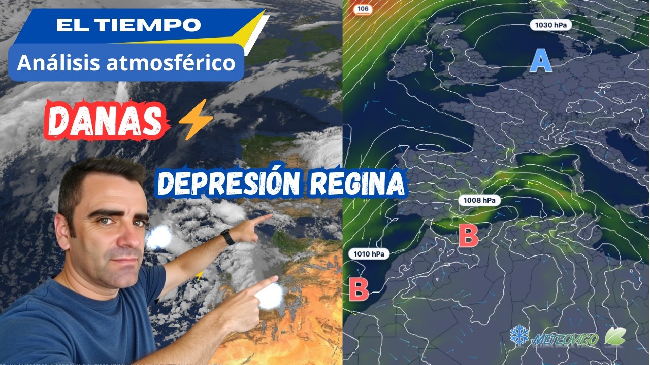 Fuertes LLUVIAS y TORMENTAS ⚡​☔ sobre la mayor parte de ESPAÑA a medio plazo