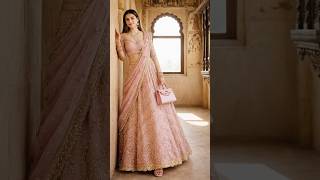 Soft Pink Bridal Vibes 🌸 Modern Traditional Look #shorts #indianfashion #wedding #ootd #outfit #fyp