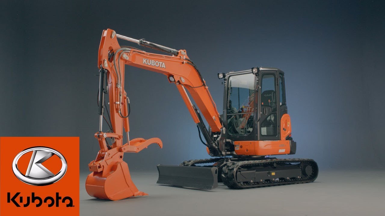 hverdagskost Rose Rund ned Kubota U55 Series Excavator: 5-tonnes of capability and efficiency. -  YouTube