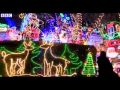 BBC News   Light fantastic  Electricians Christmas house draws crowds