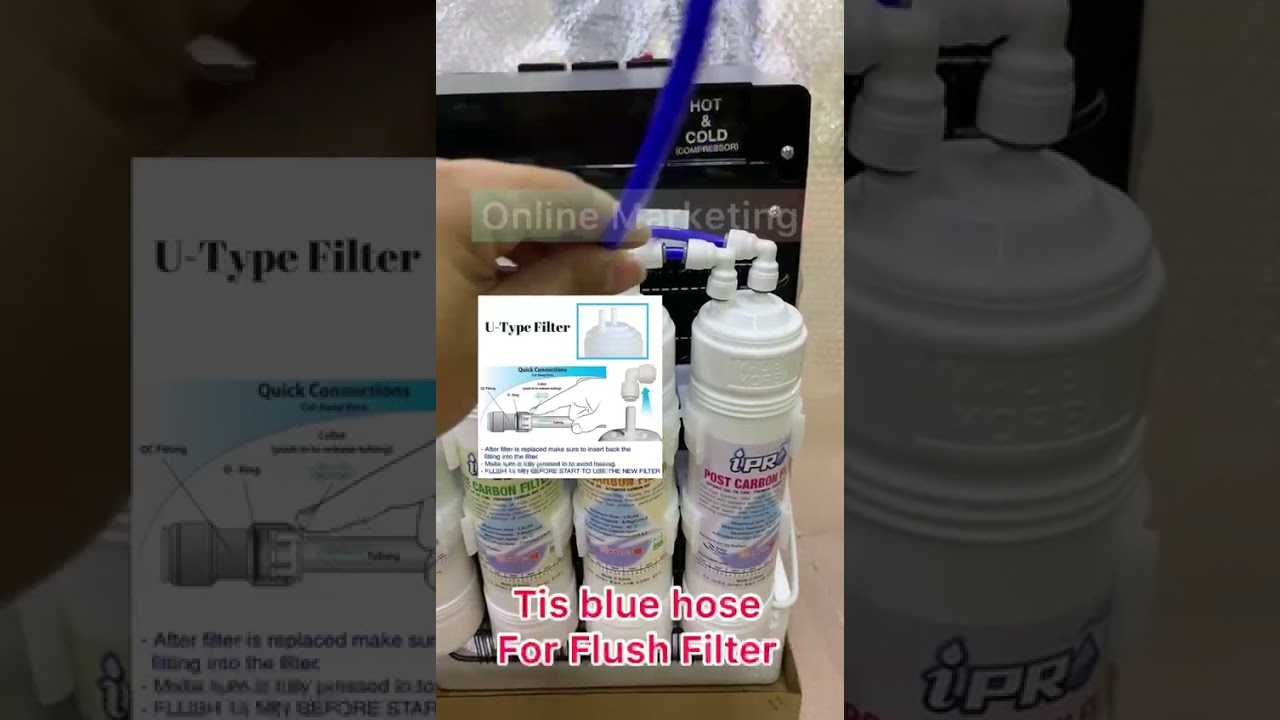 How to Flush filter model : 1664/1674/1631/1635/1535/1660
