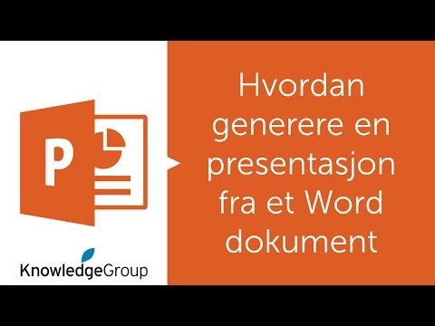 Video: Hvordan Generere Et Dokument