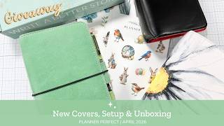 April Planner Perfect Unboxing | New Travelers Notebook Covers Plus New Spring Journal Setup & More