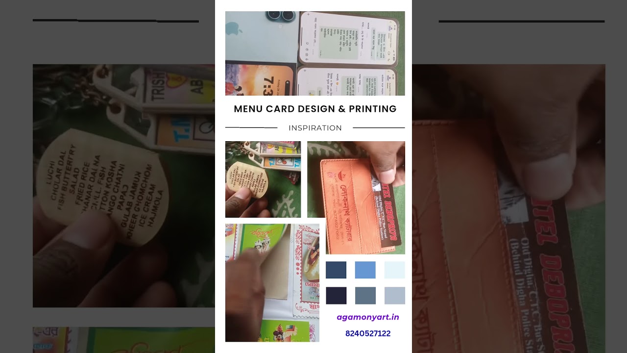 Menu Card Design & Printing