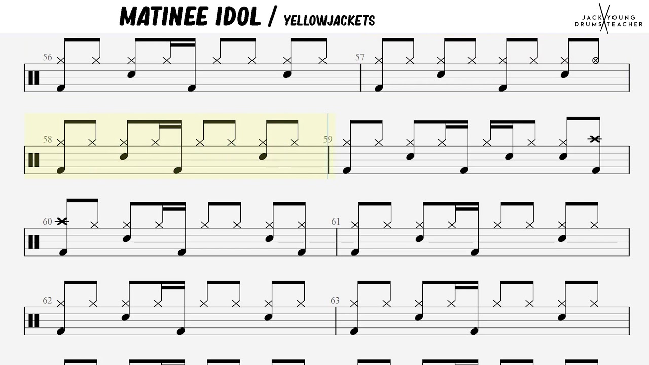 How to play Matinee Idol - Yellowjackets on Drums