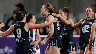 Mia Austin Kicks A Goal On Debut - Aflw Season 7 - Round 1 2022 - Carlton Vs Collingwood