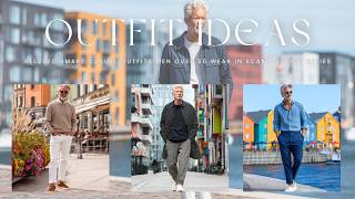 20 Relaxed Smart Casual Outfits Men Over 50 Wear in Scandinavian Cities- men's fashion