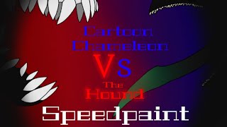 (RWBY) The Hound Vs (Cryptid White Moon) Cartoon Chameleon   (Speedpaint)