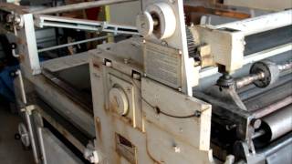 Vandercook 32-28E proof press in motion