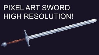 High Resolution Pixel Art Sword High Resolution Pixel Art Sword