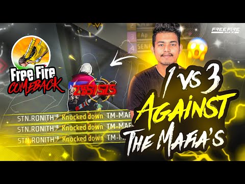 FreeFire Is Back !! 1v3 Against Mafias || Tournament Highlights || FreeFire India