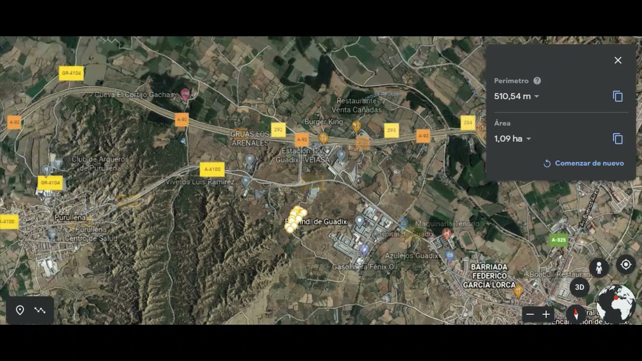1,1 hectárea de olivar centenario en la carretera de Guadix - Purullena