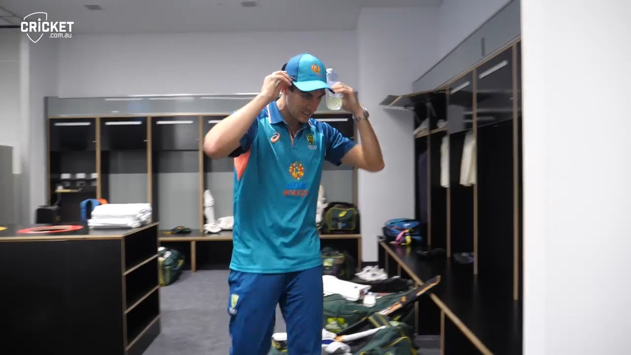 In The Sheds with Pat Cummins at the Perth Test | Australia v West Indies 2022-23