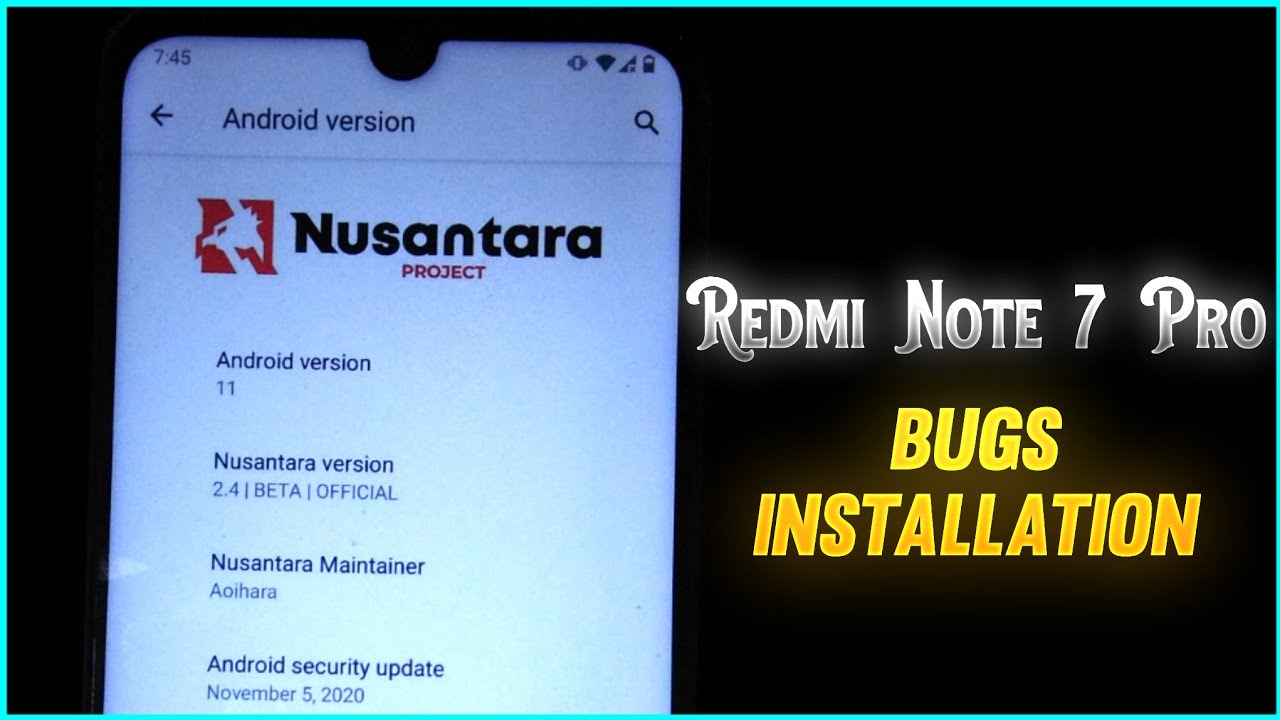 Nusantara Os for Redmi Note 7 Pro | Android 11 | Installation Guide ...