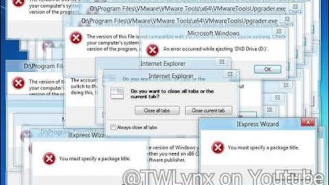 Windows 8 Developer Preview Crazy Error (Unfinished)