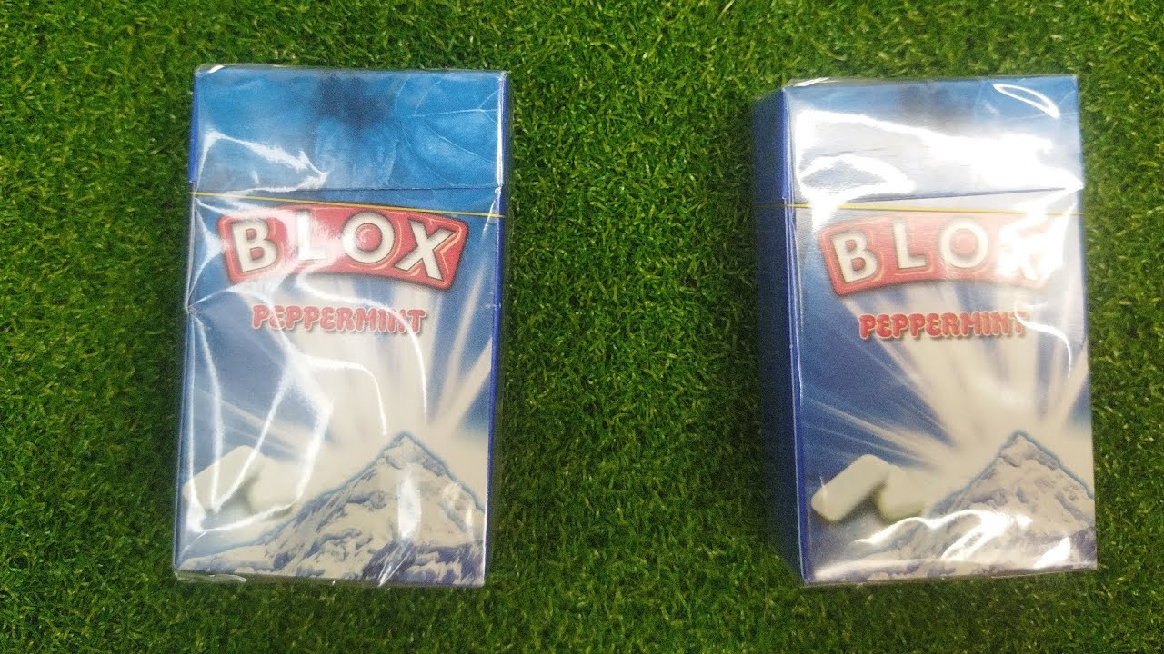 Blox mint, peppermint unboxing ASMR chewing gum. - YouTube