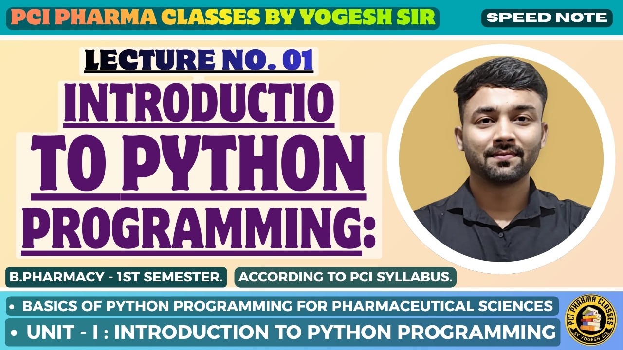 Introduction to Python Programming | Lecture 01 | Basics of Python ...