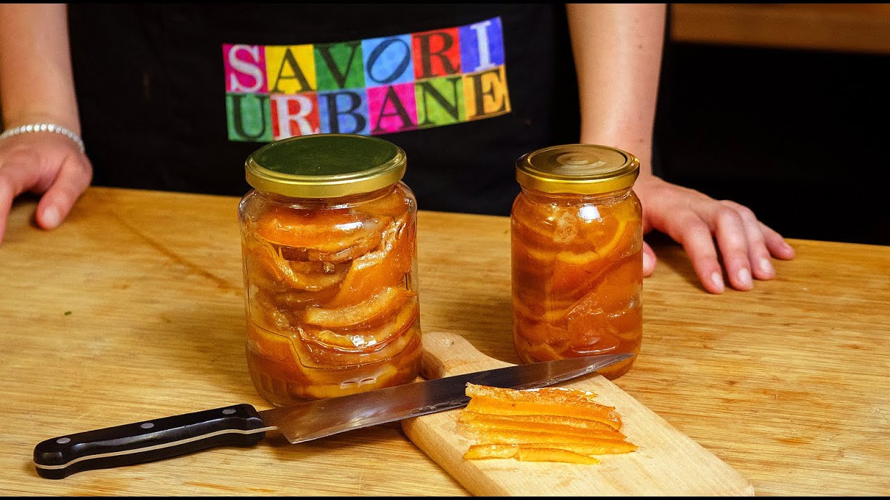 Coji de portocală confiate (glasate) rețeta veche CC ENG RO SUB | Savori Urbane